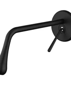 Bathroom, Home Decor, One Handle Brushed Gold Lavatory Faucet Water Tap Hot And Cold Mixer Wall Mounted Concealed Basin Faucet