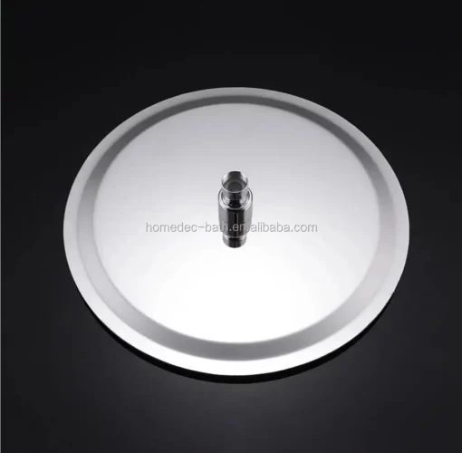Bathroom, Home Decor, Polished Stainless Steel 12-inch Round Overhead Rainfall Shower Head