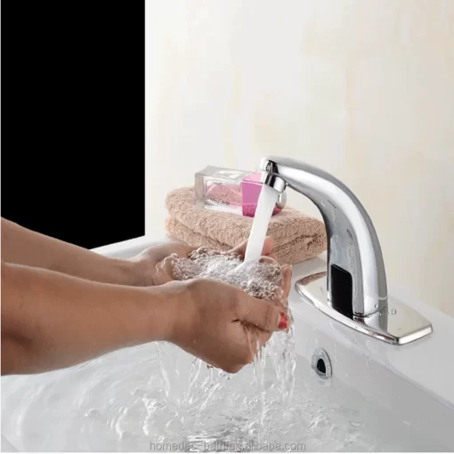 Bathroom, Home Decor, Sanitary Wash Basin Electrical Water Heater Tap Automatic Sensor Faucet