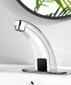 Bathroom, Home Decor, Sanitary Wash Basin Electrical Water Heater Tap Automatic Sensor Faucet