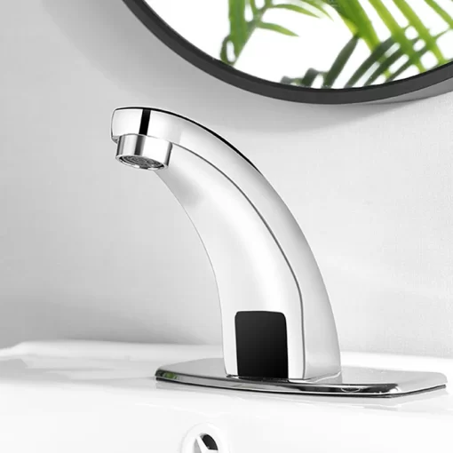 Bathroom, Home Decor, Sanitary Wash Basin Electrical Water Heater Tap Automatic Sensor Faucet