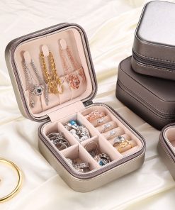 For Her, Gifts, Travel Jewelry Holder Organizer Box