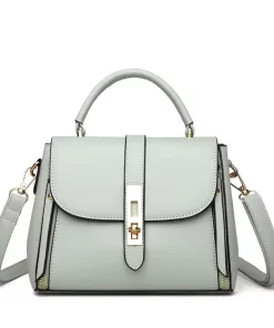 Bags, Leather Bags, Vintage Classic Handbag Pure Color Elegant Lady Tote Bags Soft Leather Women's Fashion Shoulder Bag