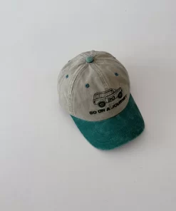 Accessories, Hats, Vintage Style Car Embroidery Snapback Cap Kids Cap Bicolor 6 Panel Cap For Girls Boys
